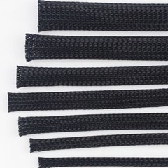 Black PET Expandable Braided Wire Cable Sleeve Sheathing Tube Protection 4~16mm