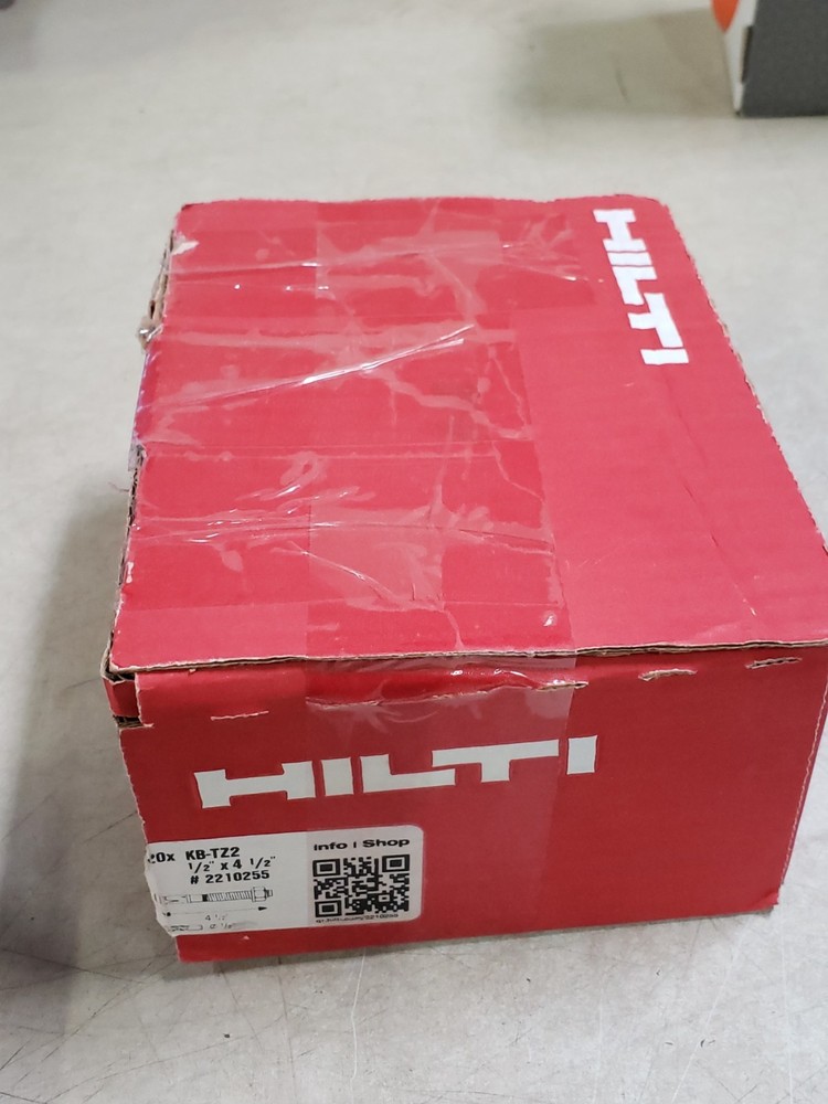 Box of 20 – Hilti KB-TZ2 Carbon Steel Zinc Plated Concrete Wedge Anchor 1/2 x 3