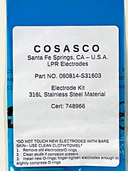 Cosasco Corrator Electrode Kit 316L Stainless Steal 1040 Rohrback 060814-S31603
