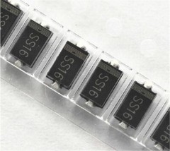 500Pcs SS16 SR160 DO-214AC Diode Schottky 60V 1A en