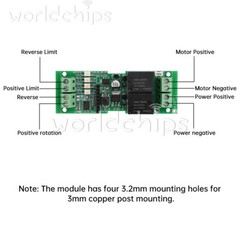 12V 24V 10A DC Motor Driver Forward Reverse Controller / Wireless Remote Control