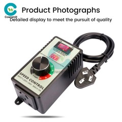 4000W Electronic Voltage Regulator Stepless AC Motor Speed Controller 110V/220V