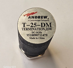 ANDREW T-25-DM 25-WATT TERMINATION LOAD 7/16 DIN MALE 0-3GHz