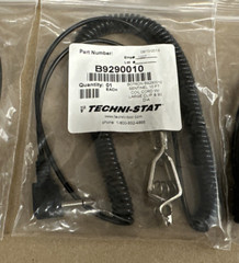 (6) Sentinel 10ft Coil Ground Cord with Large Clip and 90 Diagonal ESD Ground