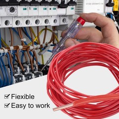 25 Feet Electrical Wire Insulated Solid Copper 14 AWG THHN Wire UL listed,Red