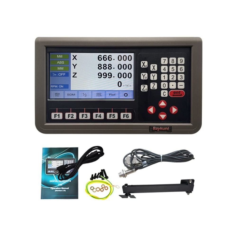 3 Axis DRO LCD Screen Metal Shell Digital Readout Display for Bridgeport Mill…