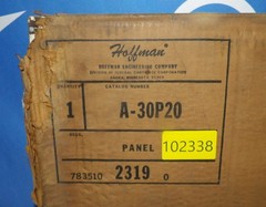 NIB Hoffman A30P20 27″ x 17″ Fits 30″x 2″ Internal Panel + 1 Year Warranty