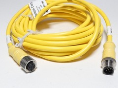 Mencom MDC-5MFP-5M M12 Cable Cordset 5P 5M 300V 4A – NEW Surplus!