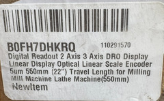 22″ 550MM Digital Readout 2 Axis 3 Axis DRO Display Linear Scale Encoder Lathe
