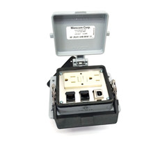 Mencom GF-2RJ45-USB-BFAF-32 Panel Interface Connector, GFCI Duplex, RJ45, USB