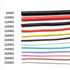 UL 3135 Flexible Soft Silicone Wire Cable 10/12/14/16/18/20/22/24/26/28/30 AWG