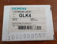 Siemens GLK4 ITE SIEMENS Ground Lug Kit 200A 600VAC. NEW Free Shipping