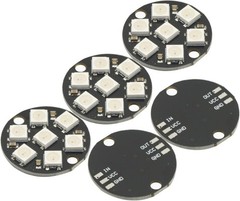 5Pcs WS2812B 7 Bits 5050 RGB LED Ring Lamp Light Integrated Drivers Arduino