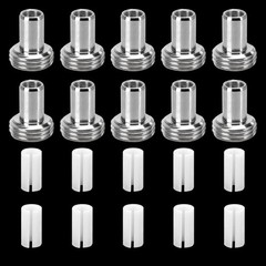 VFL Fiber Optic Visual Fault Locator Parts Kit 10 Ceramic Core Sleeves Metal