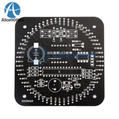 Rotating LED Alarm Electronic Digital alarm Clock DIY Kit Board Parts 5V DS1302