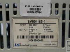 Industrial Systems SV004iE5-1 SV004iE51 Inverter 200-230V 5.5A 0.95KVA