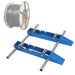 Wire Cable Reel Roller Stand 3307 LBS Commercial Industrial Steel Wire Dispenser