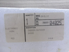 NEW WHEELOCK EH-EL1-R Indoor/Outdoor 24VDC Electronic Horn Red EHEL1R