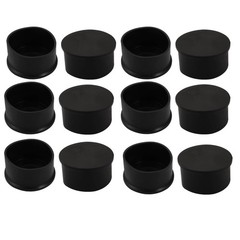 60mm Inner Diameter Chair Leg Floor Protectors Table Feet Tips Covers Caps 12pcs