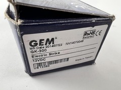 GEM GK-300 Electric Strike 12VDC Door Lock Assembly Stainless Steel New Open Box