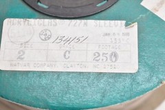 Natvar Acryliglas 727N Sleeving Size 2 Grade C 155 C 1/2″ 25 FT. PER SALE