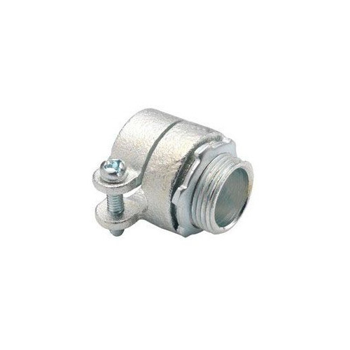 Bridgeport 407I-1/2, 1/2″, 1/2″ KO, Insulated, Squeeze, Flex Connector, 1 pc