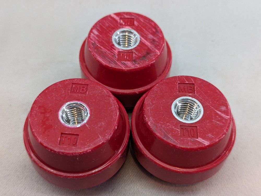 3 New MBI Mar-Bal Electrical High Voltage Standoff Insulator 1-3/8″ x 1-3/4″ T10