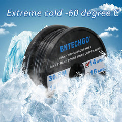 14 Gauge Silicone Wire Spool 100 Ft Black Flexible 14 AWG Stranded Tinned Copper