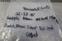 Bausch & Lomb 32-37-15 Fiber Optic Light Switch 120VAC 0.04Amp 50/60Hz Used
