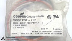 COOPER CROUSE-HINDS 5000120-295 MINI-LINE RECEPTACLE, NEW #308102
