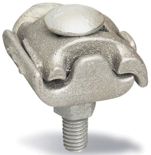 Blackburn PAA29, 6 to 2 AWG ACSR, Aluminum, 1/2 Bolt, Parallel Groove Clamp, 1pc