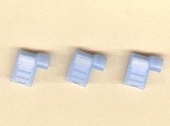 50 Blue NYLON Fully Insulated FLAG Terminal Connectors 16-14 Wire .250 Female