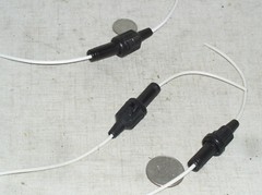 3 NEW 5MM X 20MM INLINE PIGTAIL BAYONET FUSE CLIP HOLDER 20GA 20AWG WIRE USA