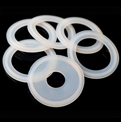 Silicone / PTFE Sanitary Clamp Gasket ID 15-197mm Tri Clamp Ferrule Pipe Fitting