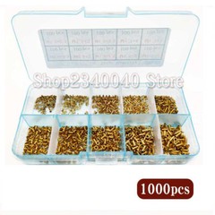 1000Pcs GB876 M0.9 M1.3 M1.5 M1.7 Mix Tubular Rivets Double-sided Circuit Board