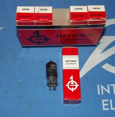 Lot of 5 NIB National Electronics 6AH6 Electron Vacuum Tubes + 90 Day Warranty