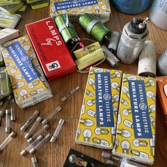 25lb Lot Vtg Electronic Parts Components Capacitors Transformers Microswitches +
