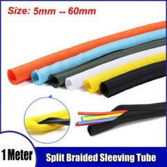 Split Braided Sleeving Tube Cable Wire Flame Retardant Insulation Sheath 5-60mm