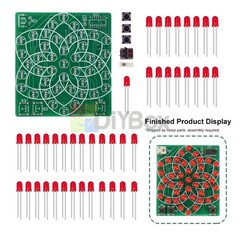 43 LED Flow Light Kit Electronic Windmill DIY Electronic Kit Soldering Practice