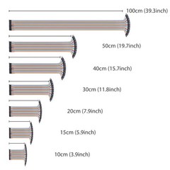 20cm Copper Jumper Wires Assorted – Perfect for PCB and Breadboard
