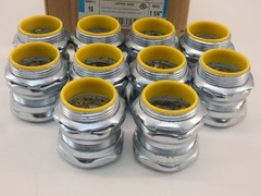 *Lot of 10* Cooper Crouse-Hinds 1653 1-1/4″ EMT Compression Connector – NEW S…