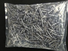 500PC WIRE CORD END FERRULE CRIMP GRAY 16 AWG E1508GY