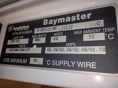 NOS Appleton Baymaster G-HB711L-MT, 120-277VAC, 400W Max