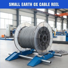 Heavy Duty Cable Reel Dispenser with Adjustable Wheel for Diameter 30cm To 120cm