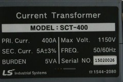 LS NIB CT SCT-400 400/5A Current Transformer ELEC-I-3083=9B48