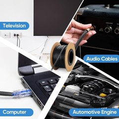 5/10M Cable Management Sleeve Protector Wire Loom PET Expandable Wire Sleeving