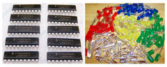 10x LM3914 IC LED Display Bargraph Driver + 100x 5mm LED Assorted Colors – USA