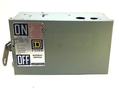 Square D PQ3206G 3P3W 60 Amp 240 Vac Bus Plug (Horizontal Style)