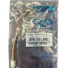 C2G CABLES TO GO #27392 7″ 3-PIN FAN POWER EXTENSION CABLE IN PACKAGE