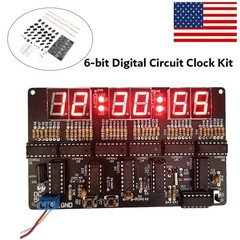 6-bit Digital Circuit Clock DIY Electronic Kit Electronic Clock Teaching Kit